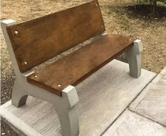 RCC Cement Garden Bench